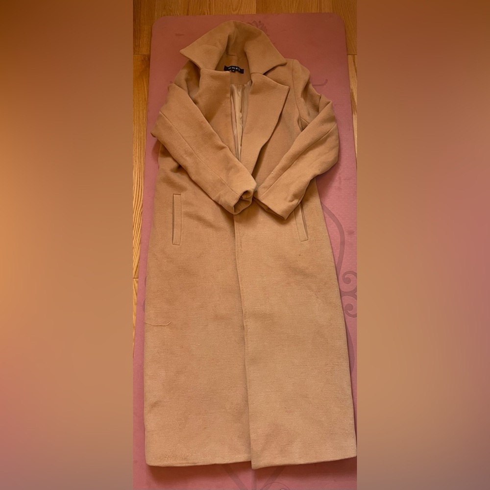 NLW long camel coat